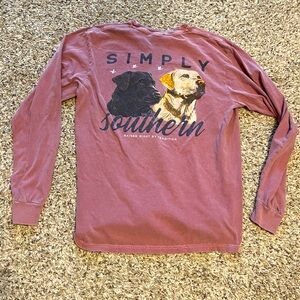 Mens Simply Southern Longsleeve T-shirt Size Medium